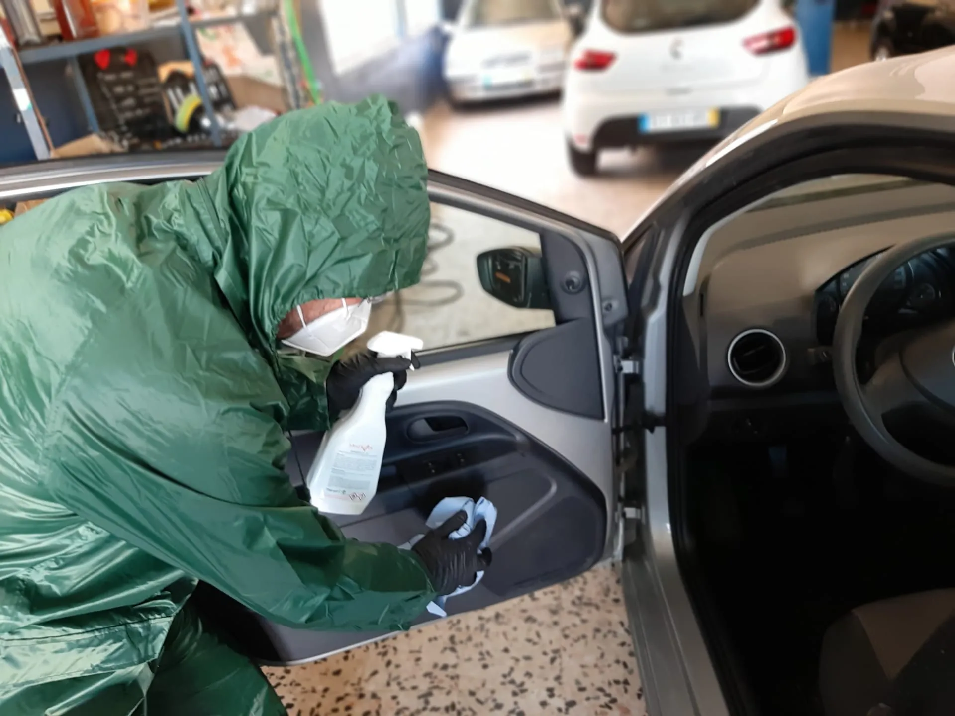 disinfect driver area Yor